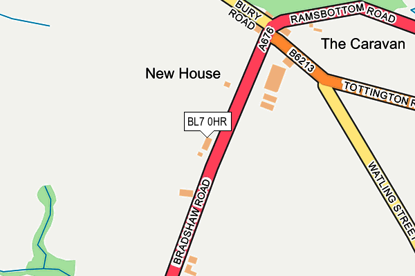 BL7 0HR map - OS OpenMap – Local (Ordnance Survey)