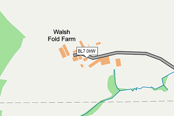 BL7 0HW map - OS OpenMap – Local (Ordnance Survey)