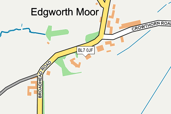 BL7 0JF map - OS OpenMap – Local (Ordnance Survey)