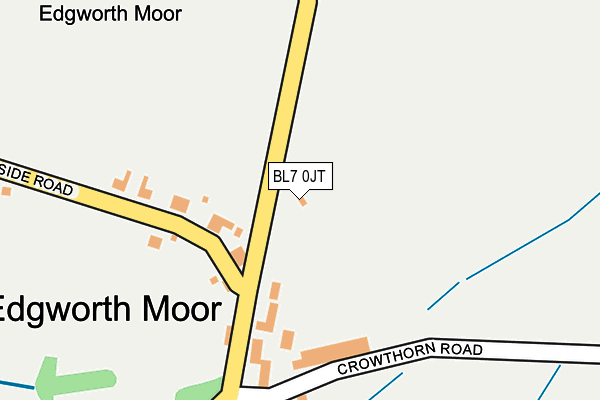 BL7 0JT map - OS OpenMap – Local (Ordnance Survey)