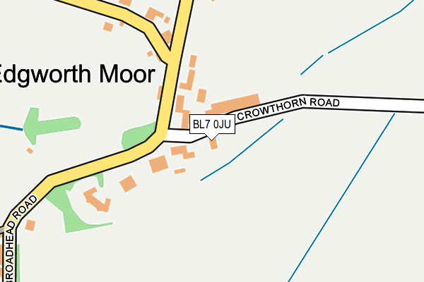 BL7 0JU map - OS OpenMap – Local (Ordnance Survey)