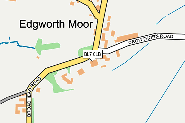 BL7 0LB map - OS OpenMap – Local (Ordnance Survey)