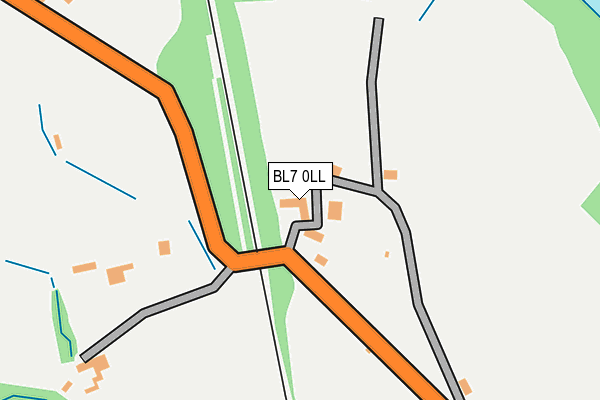 BL7 0LL map - OS OpenMap – Local (Ordnance Survey)