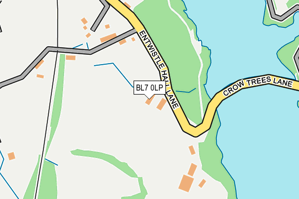 BL7 0LP map - OS OpenMap – Local (Ordnance Survey)