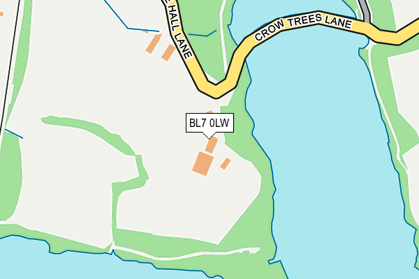 BL7 0LW map - OS OpenMap – Local (Ordnance Survey)