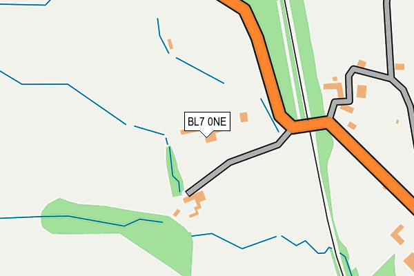 BL7 0NE map - OS OpenMap – Local (Ordnance Survey)