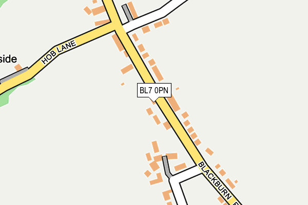 BL7 0PN map - OS OpenMap – Local (Ordnance Survey)