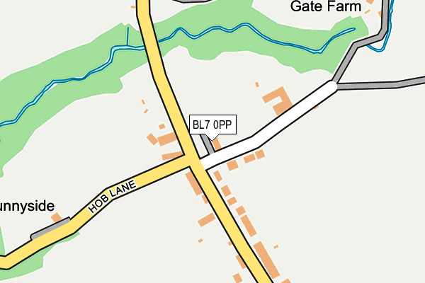 BL7 0PP map - OS OpenMap – Local (Ordnance Survey)