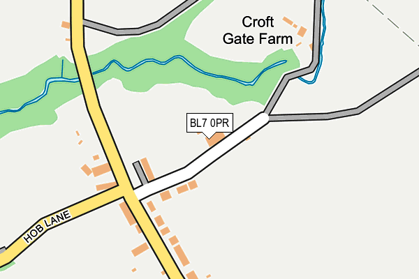 BL7 0PR map - OS OpenMap – Local (Ordnance Survey)
