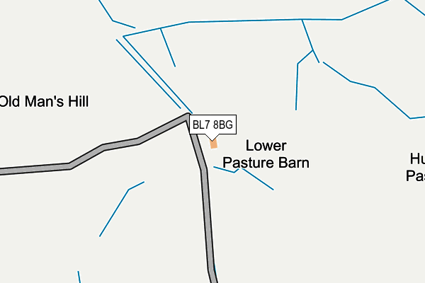 BL7 8BG map - OS OpenMap – Local (Ordnance Survey)