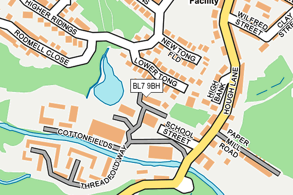 BL7 9BH map - OS OpenMap – Local (Ordnance Survey)