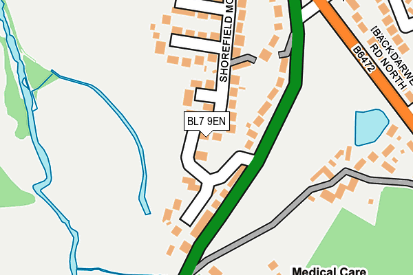 BL7 9EN map - OS OpenMap – Local (Ordnance Survey)