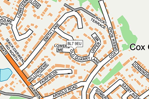 BL7 9EU map - OS OpenMap – Local (Ordnance Survey)