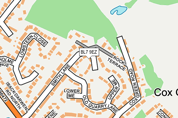 BL7 9EZ map - OS OpenMap – Local (Ordnance Survey)