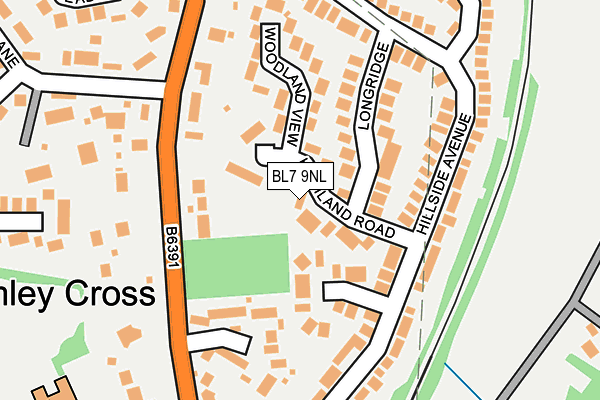 BL7 9NL map - OS OpenMap – Local (Ordnance Survey)