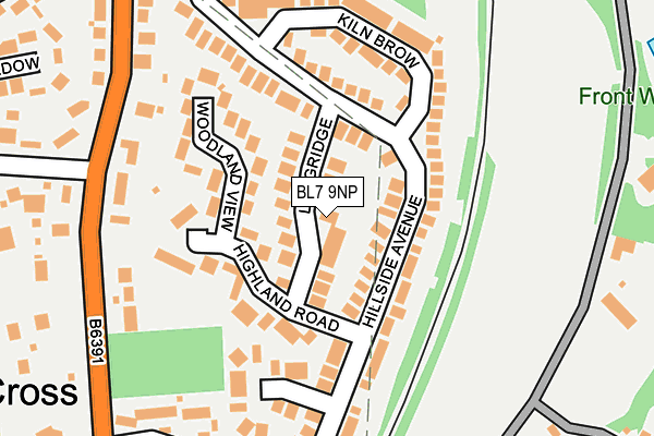 BL7 9NP map - OS OpenMap – Local (Ordnance Survey)