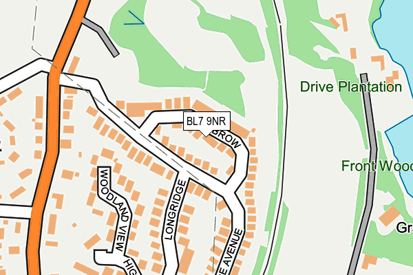 BL7 9NR map - OS OpenMap – Local (Ordnance Survey)