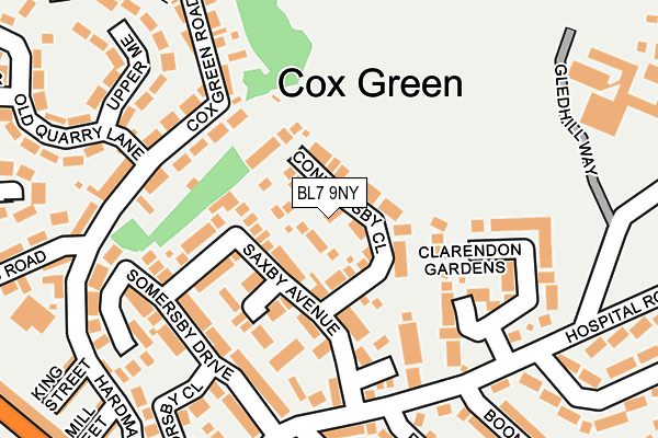 BL7 9NY map - OS OpenMap – Local (Ordnance Survey)