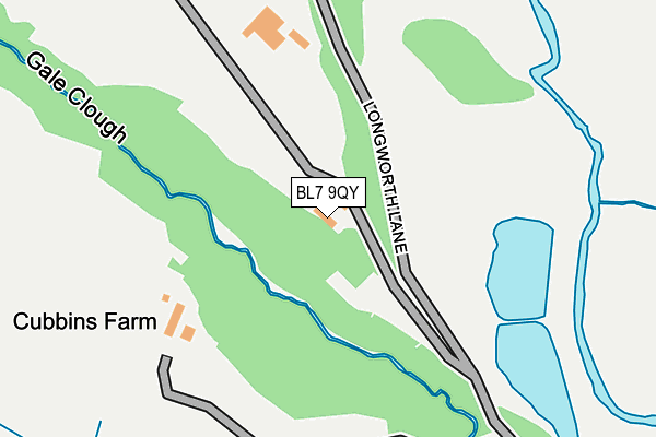 BL7 9QY map - OS OpenMap – Local (Ordnance Survey)