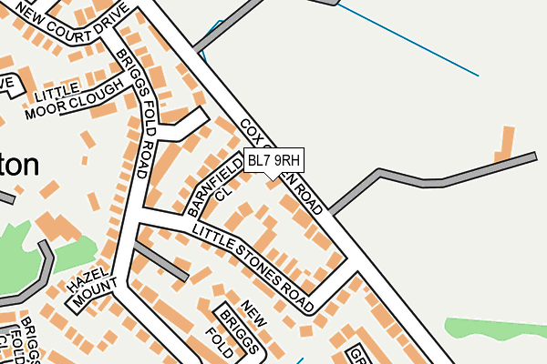 BL7 9RH map - OS OpenMap – Local (Ordnance Survey)