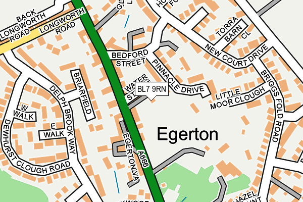 BL7 9RN map - OS OpenMap – Local (Ordnance Survey)