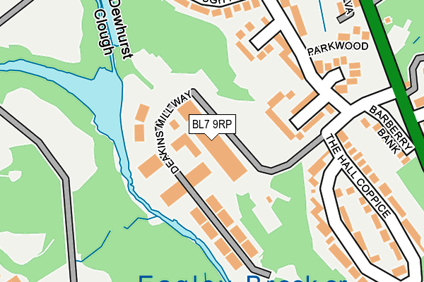 BL7 9RP map - OS OpenMap – Local (Ordnance Survey)