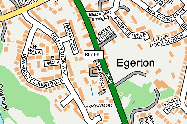 BL7 9SL map - OS OpenMap – Local (Ordnance Survey)