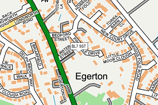 BL7 9ST map - OS OpenMap – Local (Ordnance Survey)