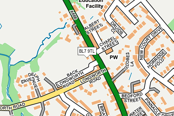 BL7 9TL map - OS OpenMap – Local (Ordnance Survey)