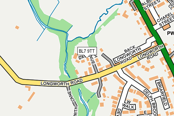 BL7 9TT map - OS OpenMap – Local (Ordnance Survey)