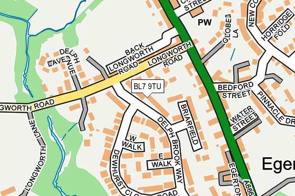 BL7 9TU map - OS OpenMap – Local (Ordnance Survey)