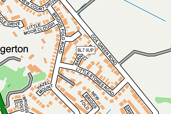 BL7 9UP map - OS OpenMap – Local (Ordnance Survey)