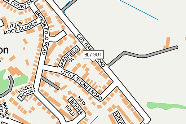 BL7 9UT map - OS OpenMap – Local (Ordnance Survey)