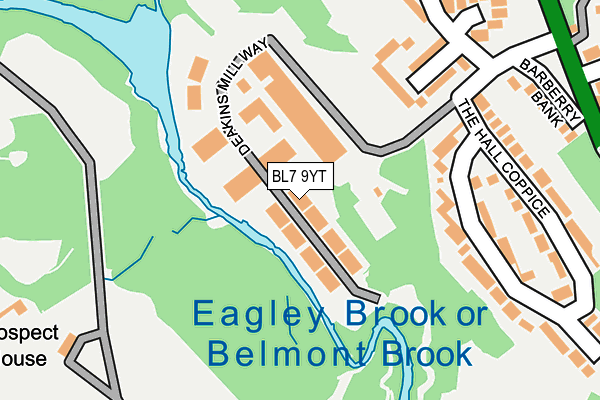 BL7 9YT map - OS OpenMap – Local (Ordnance Survey)