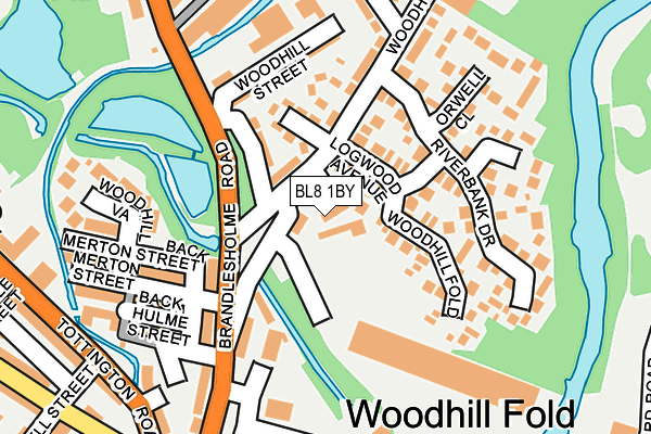 BL8 1BY map - OS OpenMap – Local (Ordnance Survey)