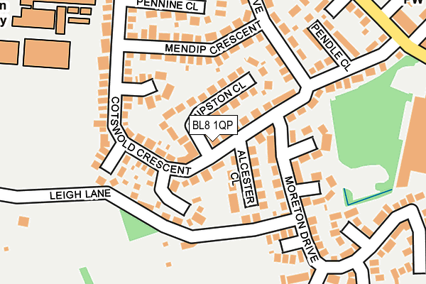 BL8 1QP map - OS OpenMap – Local (Ordnance Survey)