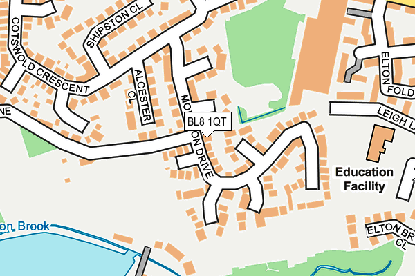 BL8 1QT map - OS OpenMap – Local (Ordnance Survey)