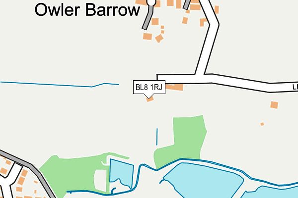 BL8 1RJ map - OS OpenMap – Local (Ordnance Survey)