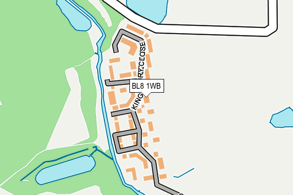 BL8 1WB map - OS OpenMap – Local (Ordnance Survey)