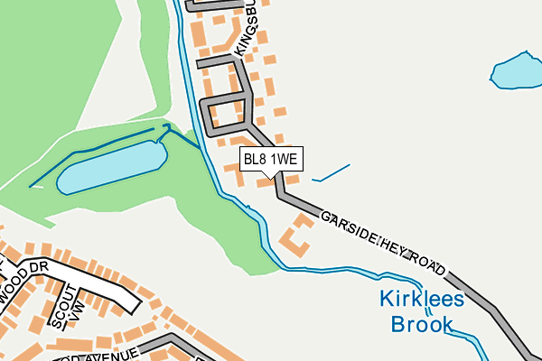 BL8 1WE map - OS OpenMap – Local (Ordnance Survey)