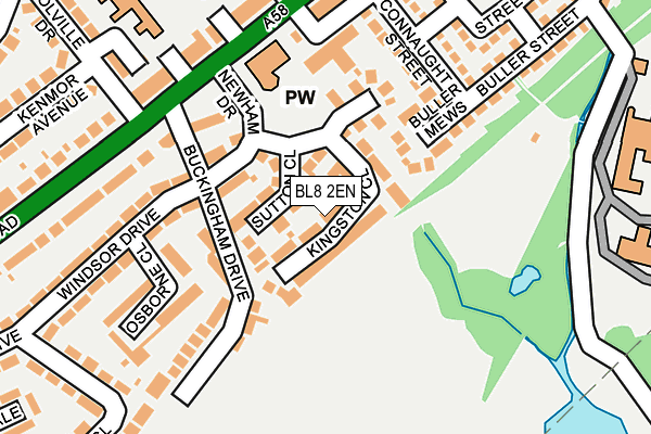 BL8 2EN map - OS OpenMap – Local (Ordnance Survey)