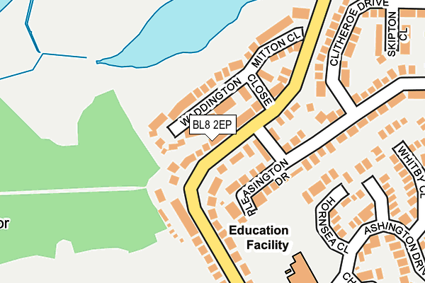 BL8 2EP map - OS OpenMap – Local (Ordnance Survey)