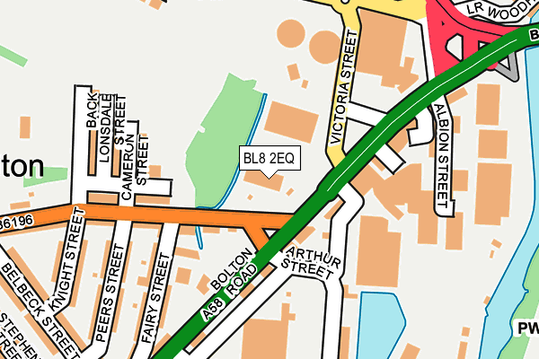 BL8 2EQ map - OS OpenMap – Local (Ordnance Survey)