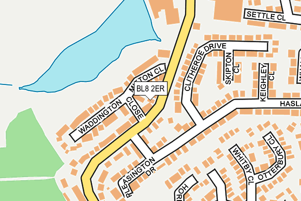 BL8 2ER map - OS OpenMap – Local (Ordnance Survey)