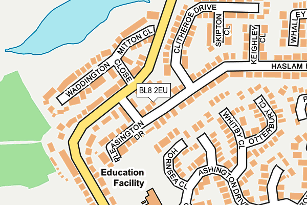 BL8 2EU map - OS OpenMap – Local (Ordnance Survey)