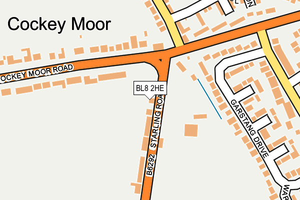 BL8 2HE map - OS OpenMap – Local (Ordnance Survey)