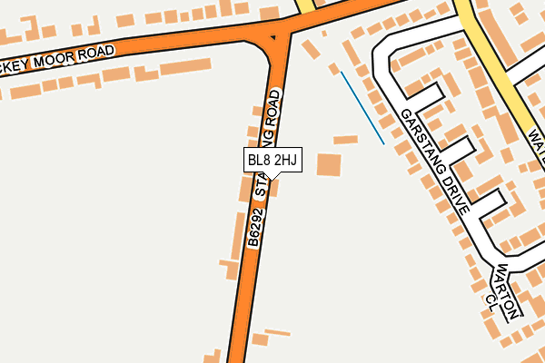 BL8 2HJ map - OS OpenMap – Local (Ordnance Survey)