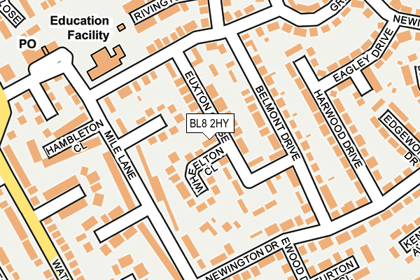 BL8 2HY map - OS OpenMap – Local (Ordnance Survey)