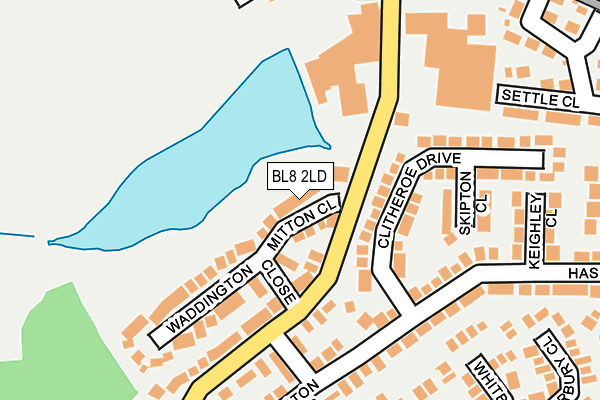 BL8 2LD map - OS OpenMap – Local (Ordnance Survey)