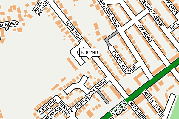 BL8 2ND map - OS OpenMap – Local (Ordnance Survey)